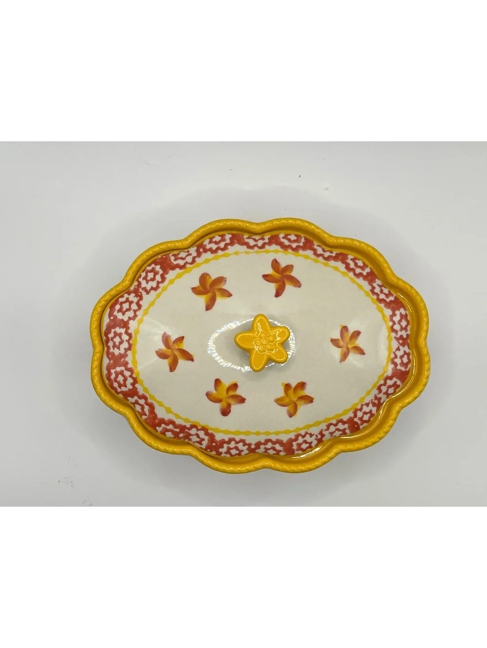 New Temp-rations by Tara handmade Ceramic Fall Pumpkin mini casserole bakeware